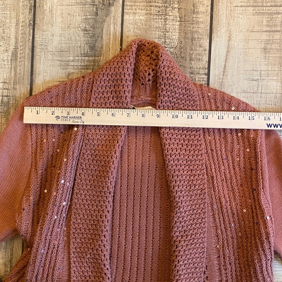 Soft Surroundings Rust Cardigan Sweater - Picture 6 of 11